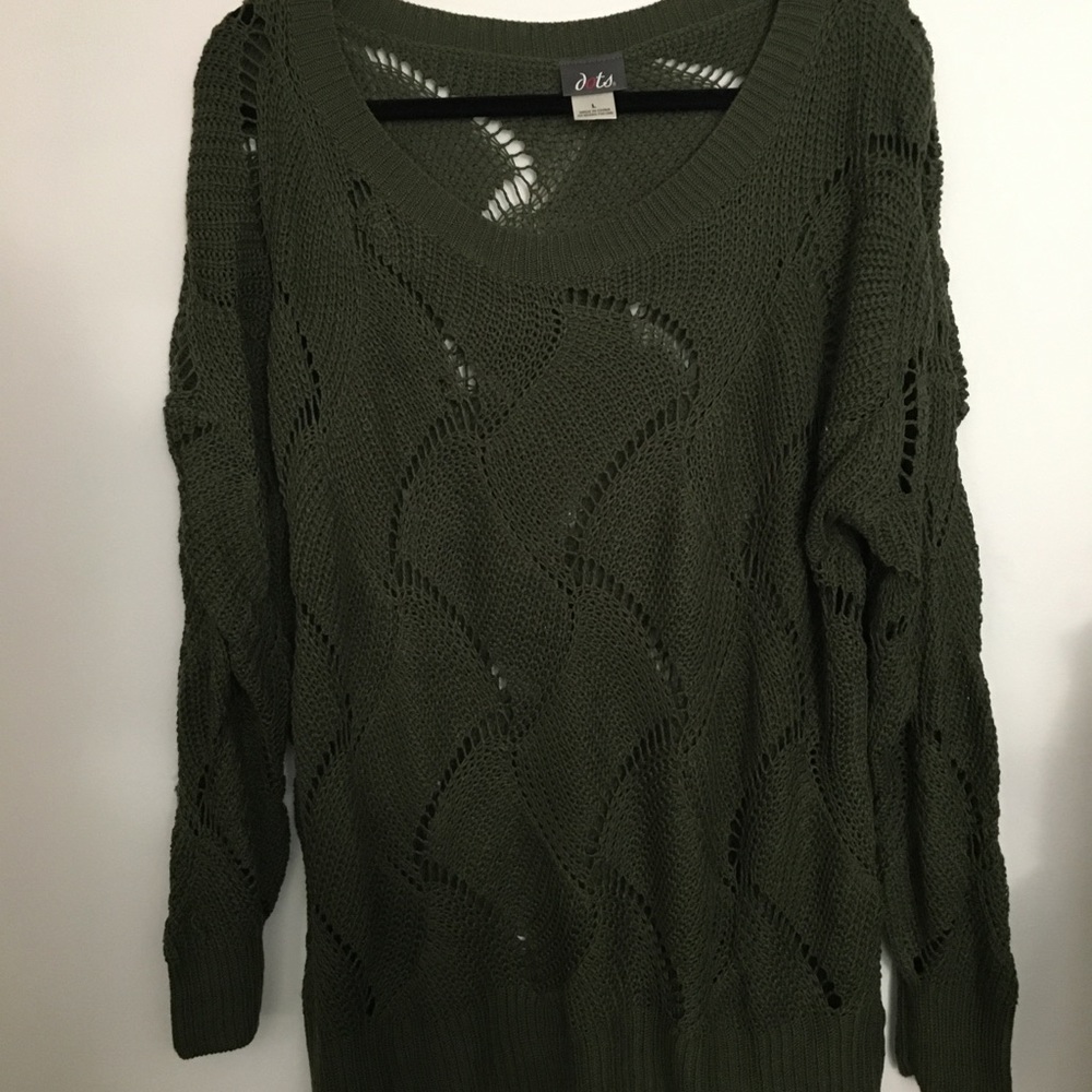 NWOT Green knit sweater